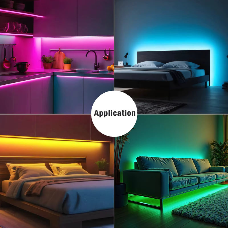 HEGEHE COB LED Bewegungsmelder-Streifen, batteriebetriebenes flexibles Bandseil für Schrankleuchten, erhältlich in Grün, Weiß, Blau, Rosa und Gelb - Bild 4