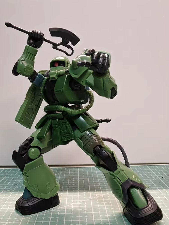 TAKARA TOMY Battle Damaged Green Zaku II Cucuruz Doan'S Island HG1/144 Mech Assembly Model Kit Actionfigur - Bild 4