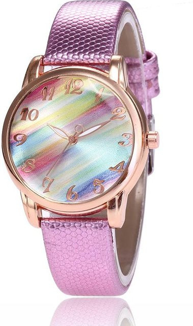 Armbanduhr, Quarz, Roségold, Leder, 32 mm, Damen - Bild 1