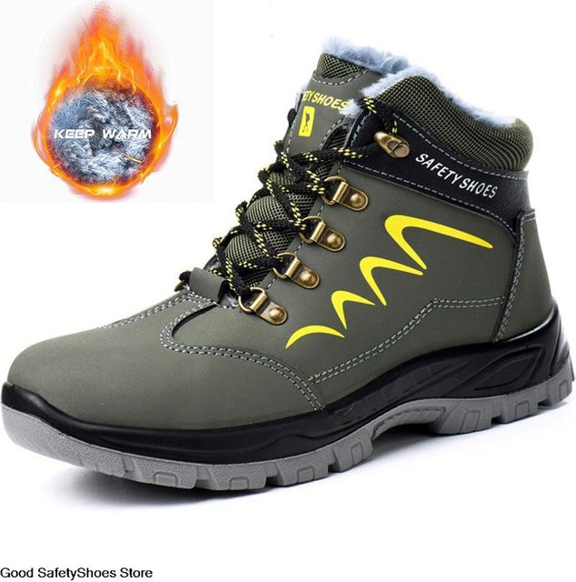 Avant-garde Arbeitsstiefel für Herren in Grau, wasserdichte Sicherheitsschuhe mit Stahlkappe und durchstichsicherem Schutz, Größe 42 - Bild 1