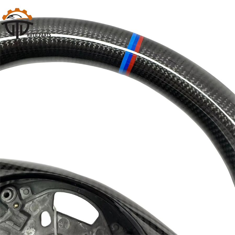 GISAEV Lenkrad aus Kohlefaser mit perforiertem Leder für BMW E46 in Schwarz - Bild 6