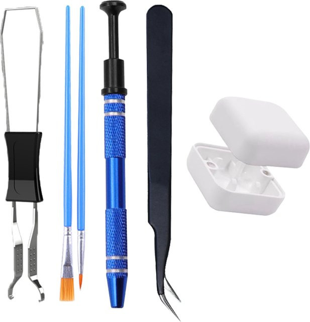 KOYDing Hot-Swap Zubehör-Set für mechanische Tastaturen mit Tastenkappen, Schaltern, Abziehern und Schmierpaket - Bild 1