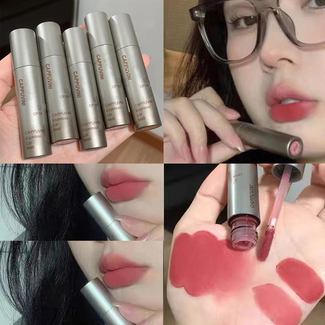 Cappuvini Lippenstift, Flüssig, Matt, Silber-Tube - Bild 1