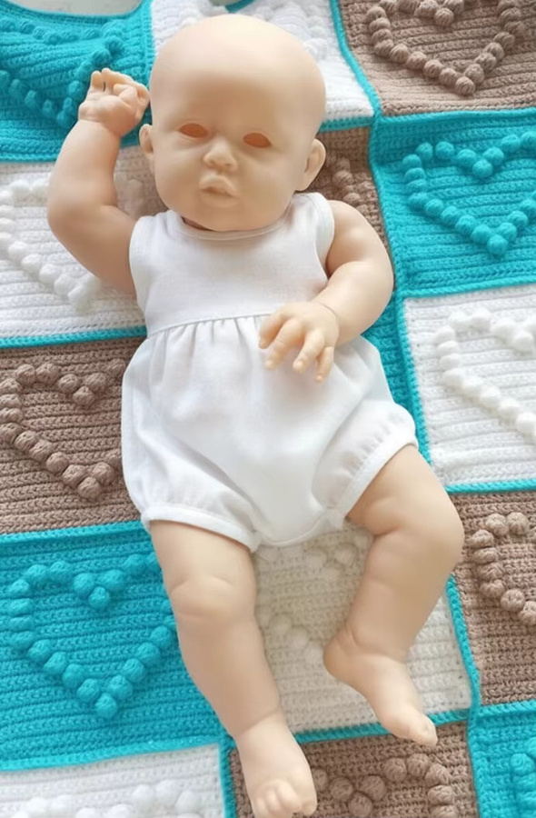NPK Gannett Reborn-Puppen-Set, 20-Zoll, Unfertig, Unbemalt, Blanko-Puppen-Kit, Weiches Vinyl mit Stoffkörper - Bild 1