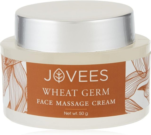 Jovees Herbal Weizenkeim Gesichts-Massagecreme mit Vitamin E, 50 g - Bild 1