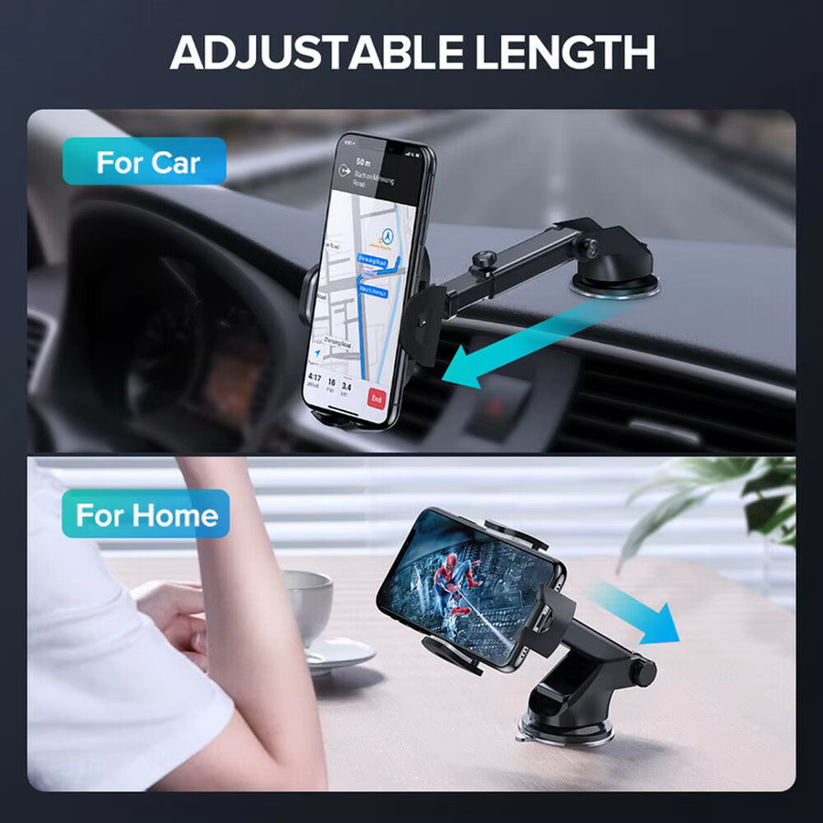TIMOTRAS Dashboard-Navigationshalterung für Smartphones mit Saugnapf, Schwarz, passend für 4,7 bis 6,8 Zoll - Bild 5