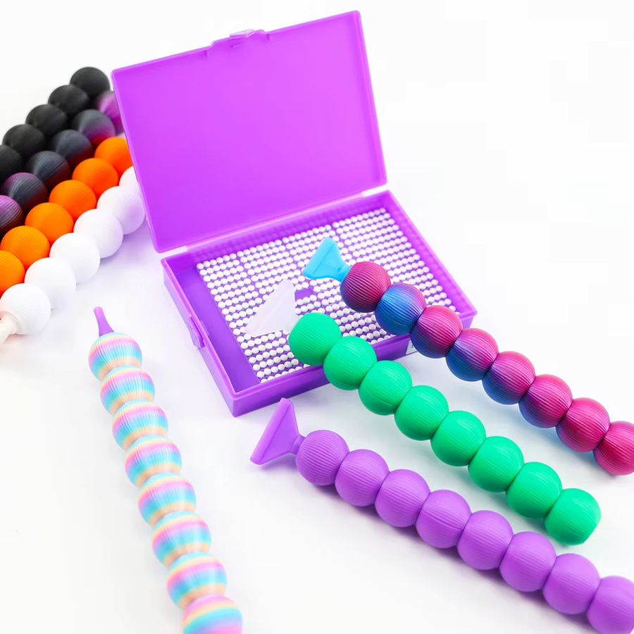 Modularer kürbisförmiger Punktbohrstift aus Kunststoff in Multicolour für DIY-Diamant-Malwerkzeuge und Perlenstift-Zubehör - Bild 4