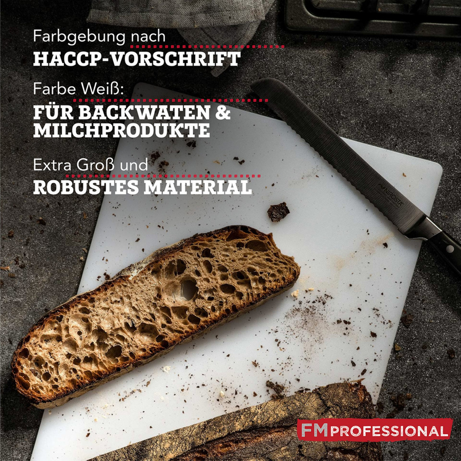 FMprofessional HACCP Schneidebrett für Backwaren, weiß, B: 45 cm, T: 30 cm - Bild 2