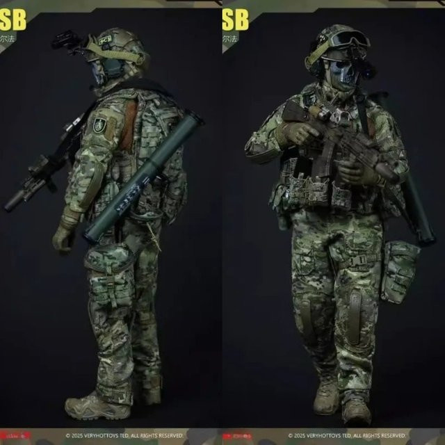 VERYHOT M002 Männliches Russisches Alpha Spezialeinheiten Kleidungsset, 1/6 Maßstab, Modell Passend für 12'' Actionfigur Körper Puppenset - Bild 1