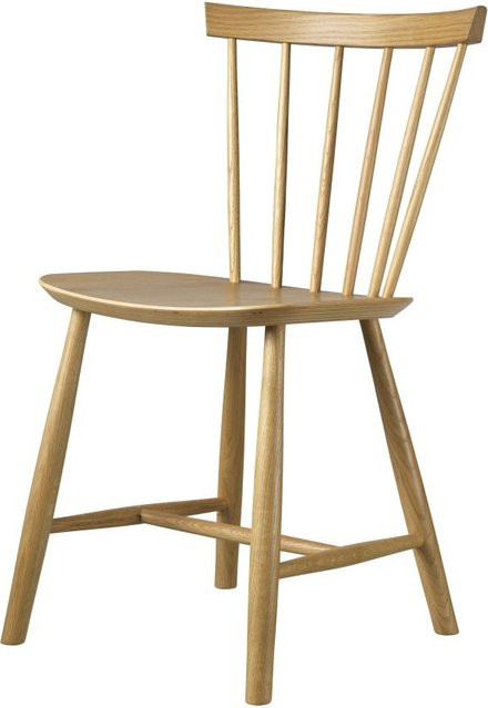 FDB Møbler J46 Stuhl aus Buchenholz in Beige und Braun - Bild 1
