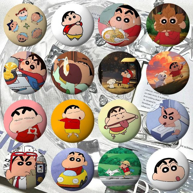 52TOYS Anstecknadeln, Kawaii Cartoon C-crayon Shin-chan - Bild 1