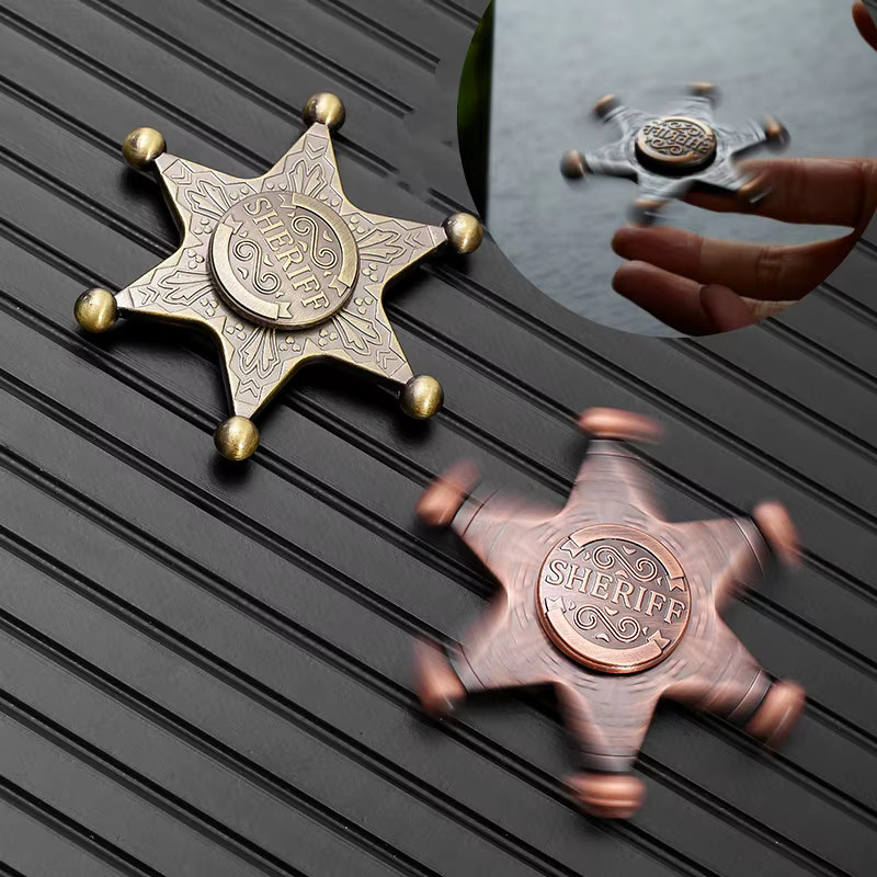 soulbao Sechseckiger Stern Metall Fingerspitze Gyroskop Fidget Spinner, Stressabbau Spielzeug - Bild 2