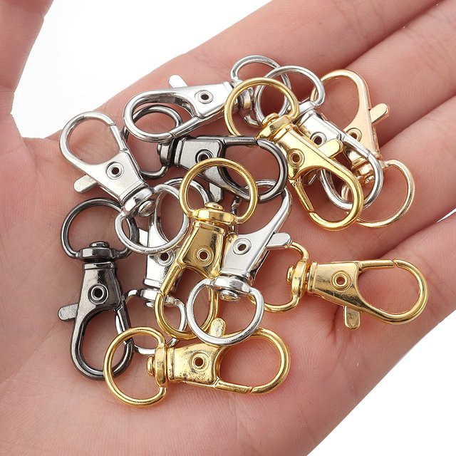 Karabiner Haken Hummer Verschluss, Legierung, 10 Teile/Los, DIY Schmuck Zubehör - Bild 1