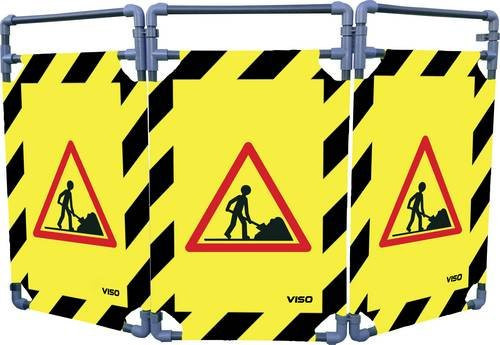 Viso Absperrband Baustelle Gelb aus Kunststoff - Bild 1