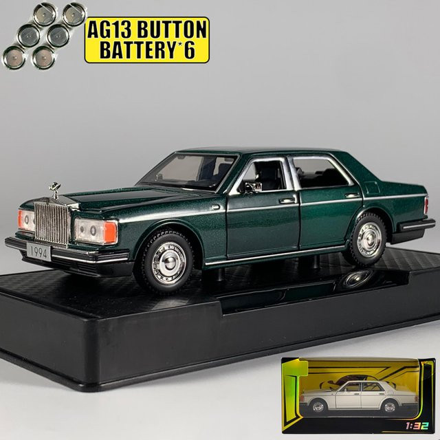 Linyi toy car Rolls Royce Modellauto, 1:32, Metall, Grün, ab 18 Jahre - Bild 1