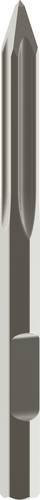 Bosch Spitzmeißel mit 28 mm Sechskantschaft, Farbe: Silber, Gesamtlänge: 400 mm - Bild 1