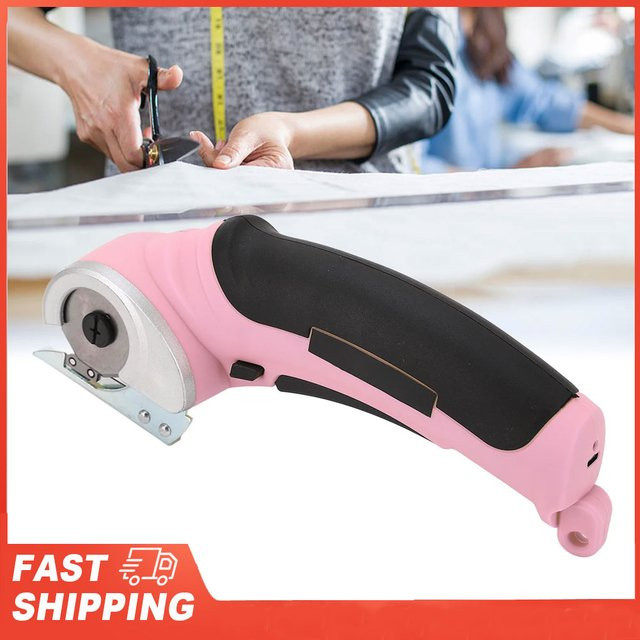 KKMOON Schnurlose elektrische Schere, tragbarer Stoffschneider in Pink, wiederaufladbares Werkzeug für Teppich und Schwamm - Bild 1