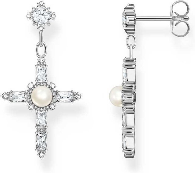 Thomas Sabo Ohrringe, 925 Silber, Perle, Damen - Bild 1
