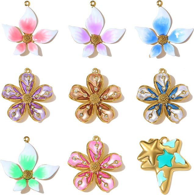 LAVIXMIA Charms, Edelstahl, Kristall, Damen - Bild 1