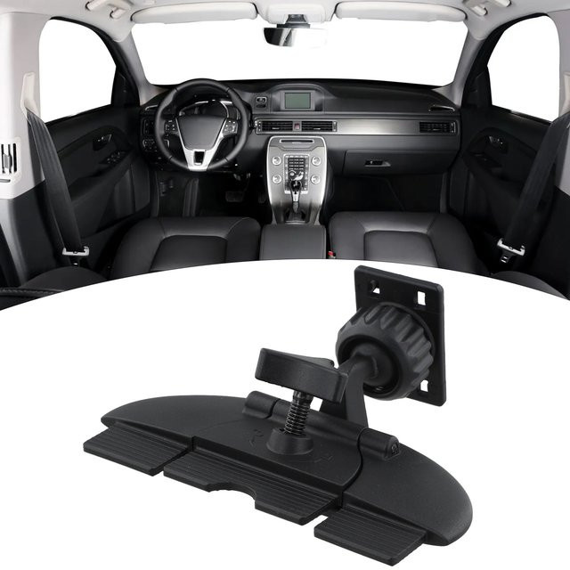 SUITU Handyhalterung für CD-Schlitz und Lüftungsschlitze, verstellbare Autohalterung für 7-10 Zoll Bildschirme, kompatibel mit CarPlay, Schwarz - Bild 1