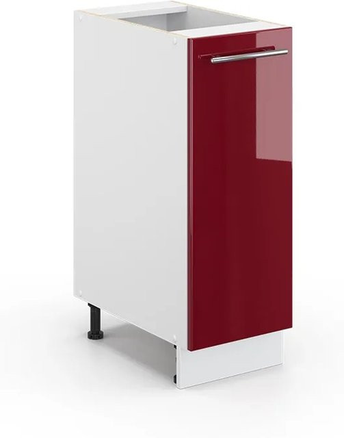 Vicco Apothekerunterschrank Fame-Line Bordeaux Hochglanz/Weiß Breite: 30 cm, Höhe: 82 cm, Tiefe: 51,6 cm - Bild 2