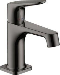 Hansgrohe Axor Citterio M Waschtisch-Einhebelmischer in Mattschwarz mit Pop-up-Abfluss und Wassersparfunktion - Bild 1