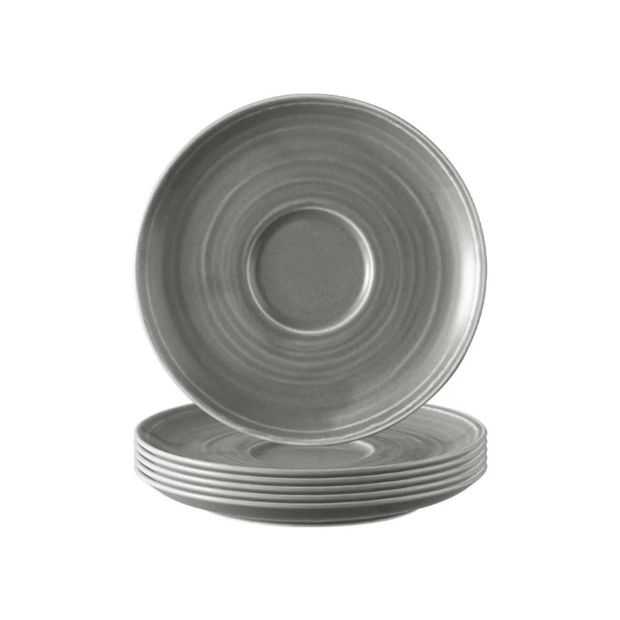 Seltmann Weiden Terra Kombi-Untertassen 6er Set Perlgrau Durchmesser: 16,1 cm - Bild 2