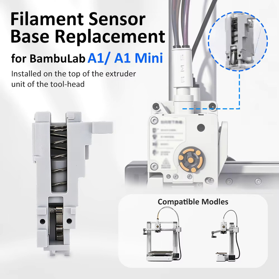 Bambu Lab Filamentsensor-Basis für A1 und A1 Mini 3D-Drucker, Zubehör in Weiß - Bild 2