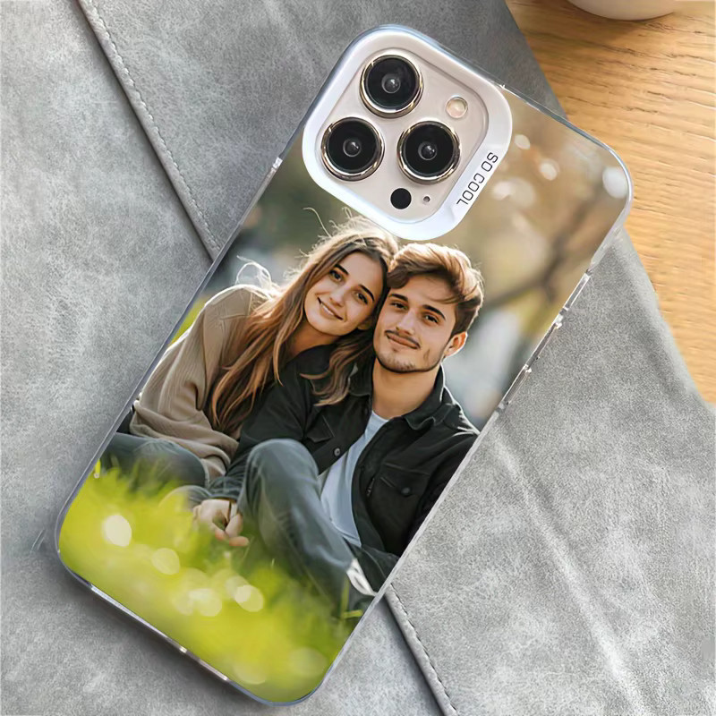 DIY Fotoabdeckung iPhone Hülle für iPhone 17 16 15 14 13 12 11 Pro Max Mini SE Air XS XR 7 8 Plus in Transparent und Weiß - Bild 3