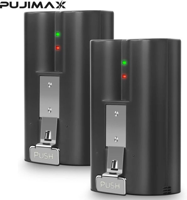 PUJIMAX Li-Ionen-Akku 6800 mAh in Schwarz für Ring Video Doorbell 4/3/2 und Stick Up Cam Akku 2. und 3. Generation, 3,65 V - Bild 1
