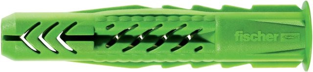 Fischer Universaldübel UX 6 x 35 R Green aus Nylon mit Rand, 40 Stück - Bild 1