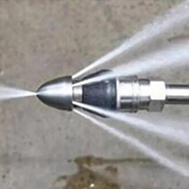 PGY Universal Hochdruckreiniger Düse aus Metall mit 6 Düsen und 1/4 Zoll Anschluss in Schwarz und Silber - Bild 1