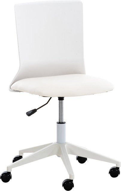 TPFLiving Bürostuhl Apollo in Weiß aus Kunstleder mit Rollen für dein Home-Office - Bild 1