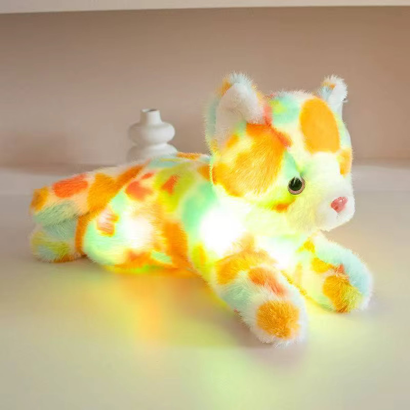 Benchuang Toy Katzenpuppe, Plüschtierfigur, 35 cm, bunt, leuchtend - Bild 1