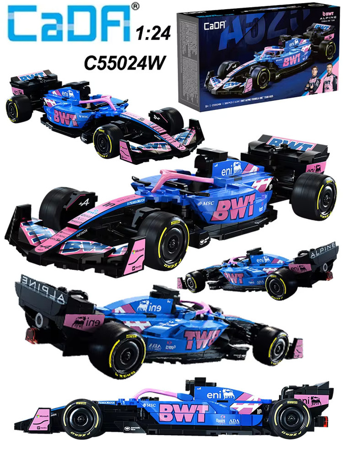 Cada 2025 Alpine F1 A525 F1 Rennwagen Nummer 43, Sportwagen Bausteine - Bild 5