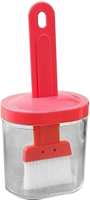 TOMTOP JMS Ölspenderflasche mit integrierter Silikon-Ölflaschenbürste, hitzebeständig, rosa - Bild 1