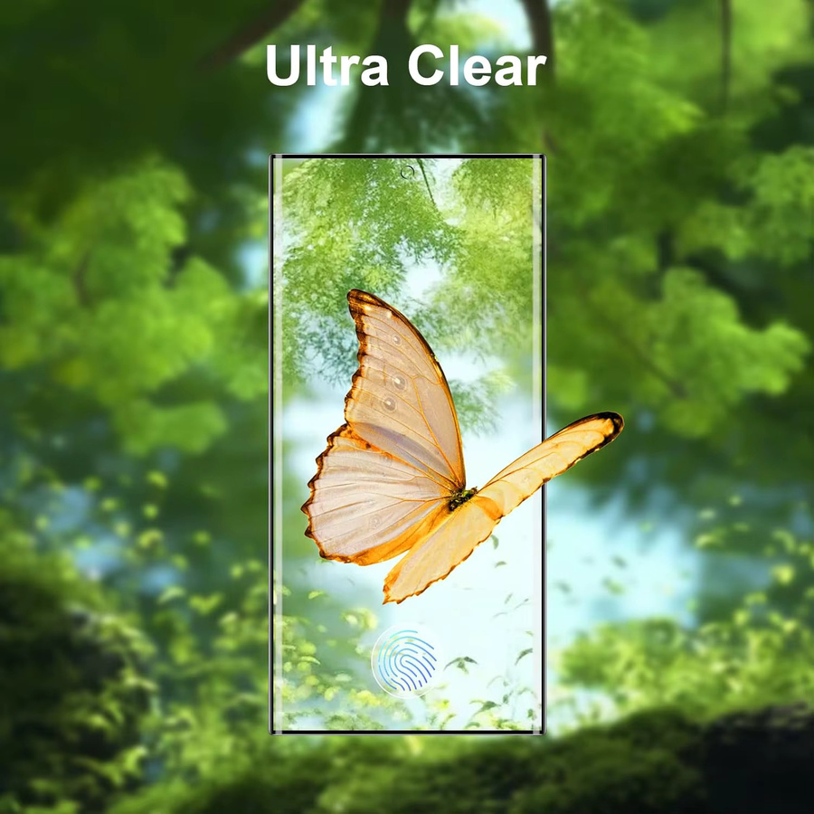 Displayschutzfolie aus gehärtetem Glas für Samsung Galaxy S22 Ultra, transparent, 1/4 Stück - Bild 5
