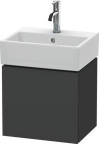 Duravit Waschtischunterschrank L-Cube wandhängend in Graphitgrau Matt, B/T/H: 43,4 x 34,1 x 40 cm - Bild 1