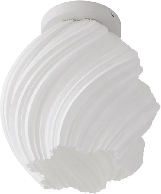 Lindby Deckenlampe Nuvia Modern Weiß 1-flammig E27 B: 32,5 cm, T: 30 cm, H: 15 cm - Bild 1