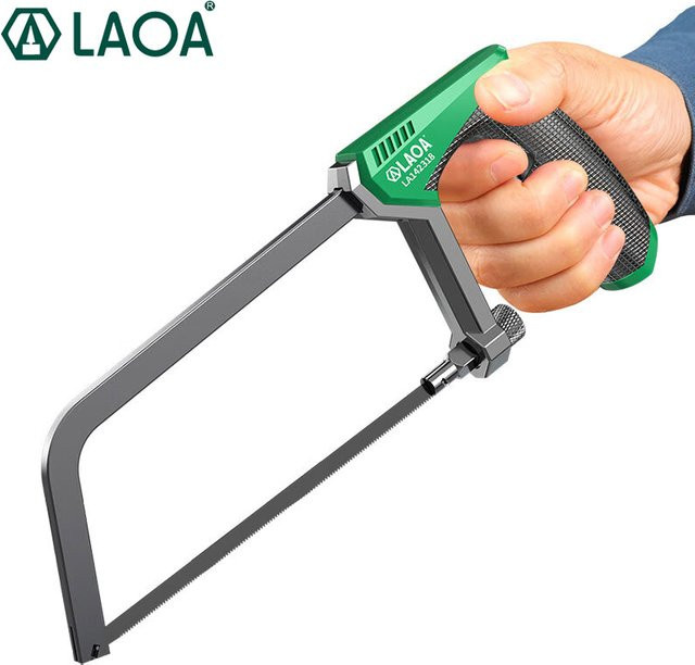 LAOA Mini-Bügelsäge in Grün mit 15,2 cm Rahmen für die manuelle Holzbearbeitung - Bild 1