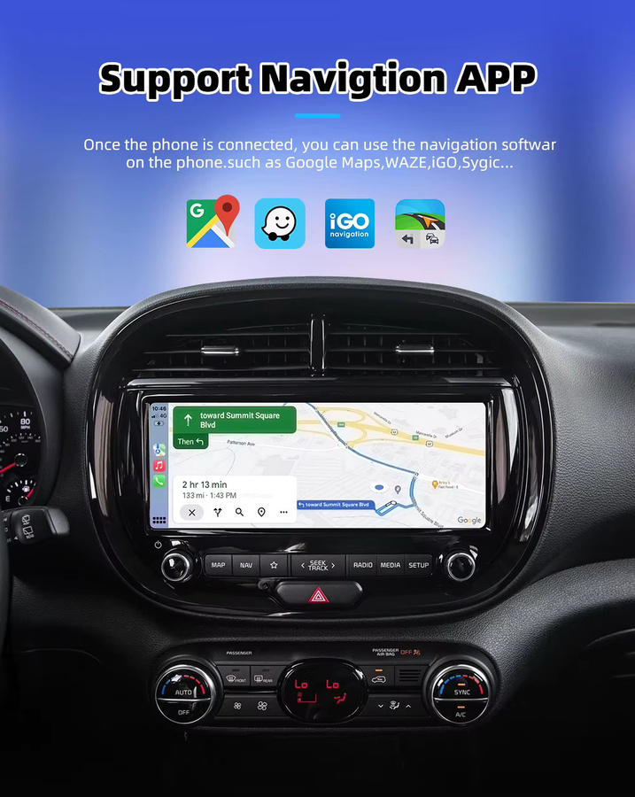 2-in-1 Smart Mini Box kabellose CarPlay und Android Auto Verbindung mit Wi-Fi und Bluetooth in Schwarz - Bild 3