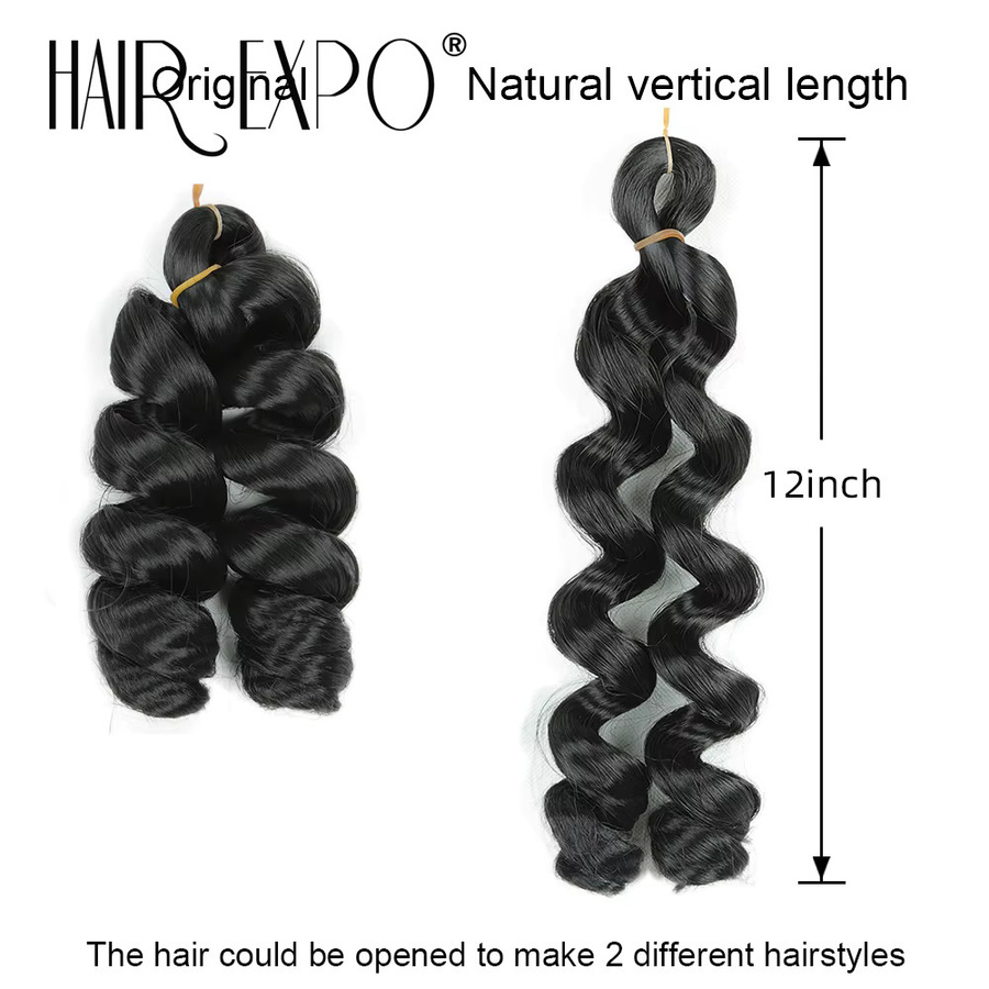 Hair Expo City Haarverlängerung, synthetisch, lockiges Haar, Damen - Bild 5