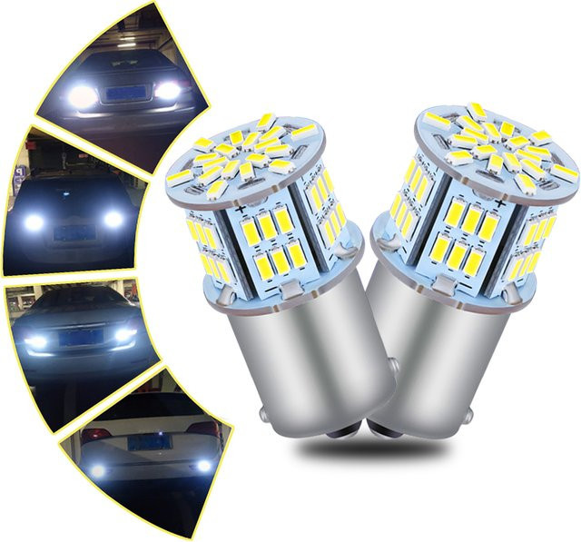 Neallor P21W 1156 BA15S LED Canbus Rückleuchten Set mit 6000 K für Rückfahrscheinwerfer, Bremslichter und Nebelschlussleuchten, 12V 24V - Bild 1