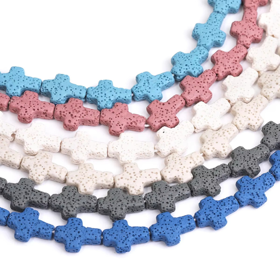 SANSWL Anhänger Kreuz Lava, Bunt, Unisex - Bild 4