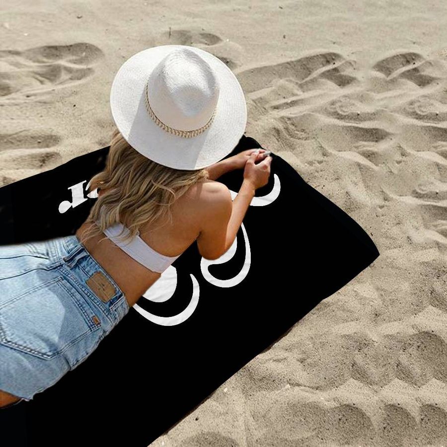 Blaser Logo Mikrofaser Strandtuch für Yoga, Schwimmen und Sport, weich und saugfähig, B/B: 30 x 30 cm - Bild 5