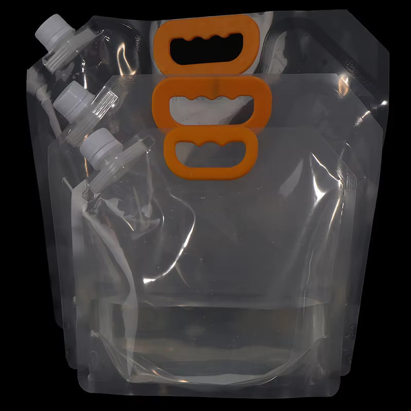 JETTING Stand-Up Sicherheits-Getränkebeutel mit Schraubverschluss, transparent, 3,0 l - Bild 2