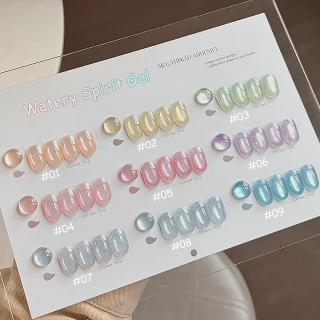 MISS SHAKA Water Spirit Cat Eye Nagelöl, Weiß Eis Transparent, Schimmernd, 10 ml - Bild 1