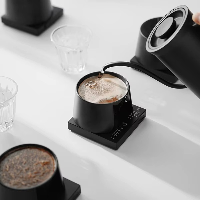 JUSTINLAU Stapelbare Kaffee-Verkostungsschale aus lebensmittelechtem Kunststoff in Schwarz für professionelle Barista-Bewertungen - Bild 4