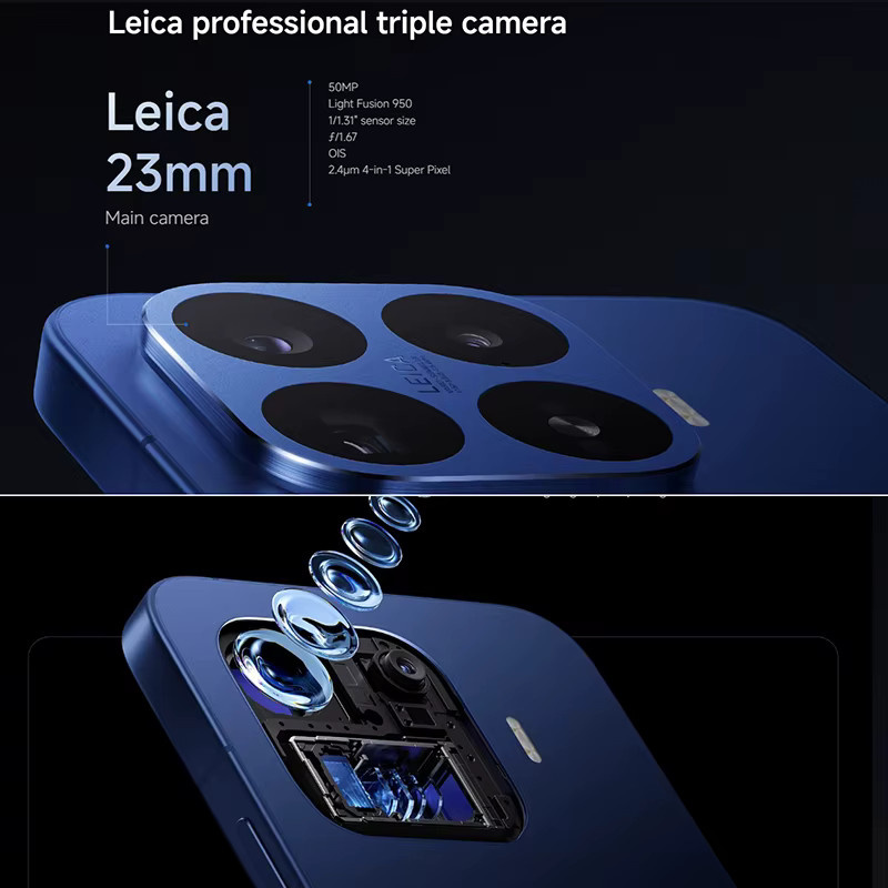 Xiaomi 17T Pro Smartphone Global Version mit HyperOS, 6.83 Zoll AMOLED Display, Leica 5X Telephoto Linse und 7000mAh Silicon-carbon Akku, Blau - Bild 3