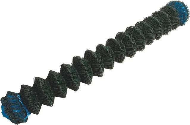 Alberts 4-Eck Maschendraht aus Stahl mit PVC-Beschichtung in Grün, Höhe: 80 cm, Länge: 15 m - Bild 1
